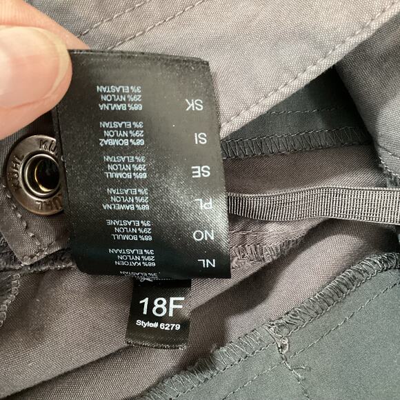 Kuhl Pants Size 8 Short Legendary Hiking Gorpcore Outdoor Active Gray - Picture 14 of 16